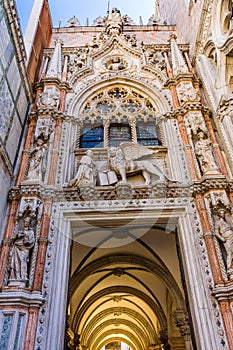 Primary Entrance Porta della Carte Palazzo Ducale Doge& x27;s Palace