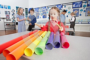 Primary Schoolchildren Having Music Lesson