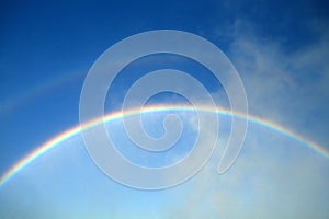 Primary and Secondary Rainbows photo