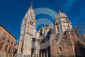 The Primatial Cathedral of Saint Mary of Toledo in Toledo, Spain