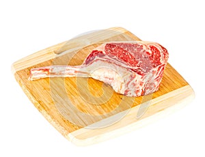 Prime rib steak cut