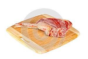 Prime rib steak cut