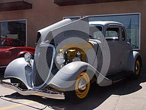 Primer Gray Hotrod Coupe