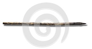 Primitive fire hardened spear