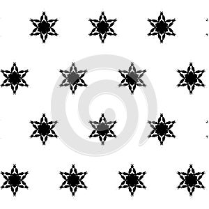 Primitive geometria sacra retro pattern with lines and circles. photo