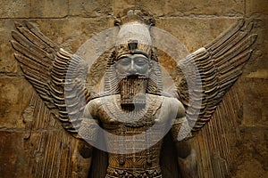 Primordial Ancient Sumerian god. Generate ai