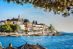 Primosten coastal town in Croatia, Dalmatia region.