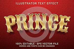 PRINCE 3d -Editable text effect