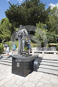 Prince Albert I statue, Monaco.
