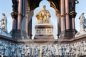 Prince Albert Memorial Statue in Kencington Gardens, London