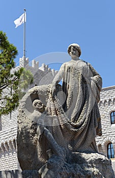 Prince Albert Statue in Monaco