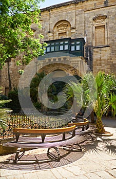 The Prince Alfred`s Courtyard of the Grandmaster`s Palace. Valle