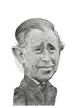 Prince Charles Caricature Sketch