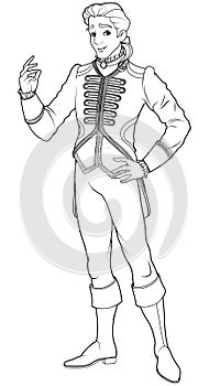 Prince Charming Coloring Page photo