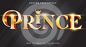 Prince 3d editable text effect Template