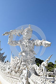 Prince of Devils (Yom-ma-bhan) in Wat Rong Khun Temple