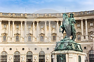 Prince Eugene Statue on the Heldenplatz square in Vienna