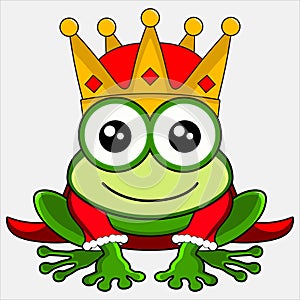 Prince frog cartoon