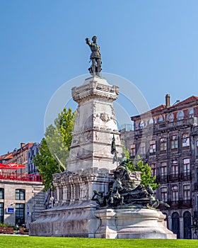 Prince Henry the Navigator Statue, Porto, Portugal. photo