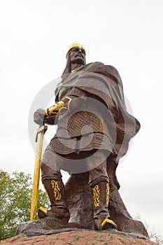 Prince Mal sculpture - hero of russian epic photo