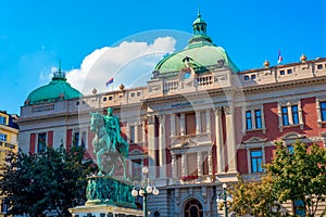 Prince Mihailo monument at Square of the Republic. Belgrade, Serbia