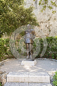 Prince Rainier III statue, Monaco. photo