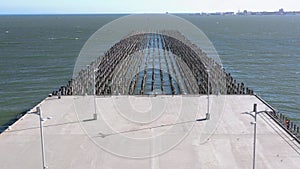 Princes Pier in Port Melbourne Australia Seen From the Air