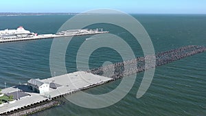 Princes Pier in Port Melbourne Australia Seen From the Air