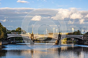 Princess Bridge in Melbourne at dusk