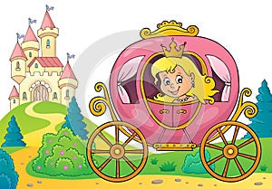 Princess in carriage theme image 3