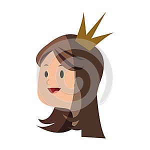 Princess cartoon icon