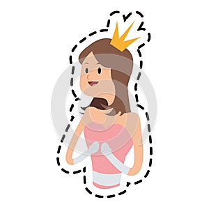 Princess cartoon icon