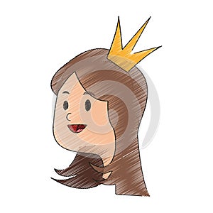 Princess cartoon icon