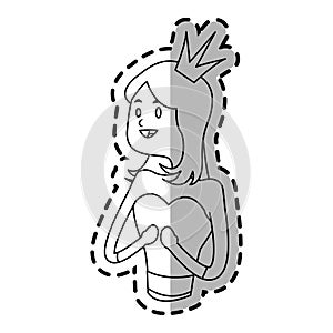 Princess cartoon icon