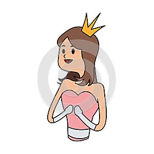 Princess cartoon icon