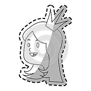 Princess cartoon icon