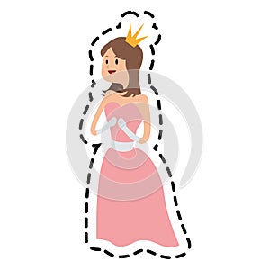 Princess cartoon icon