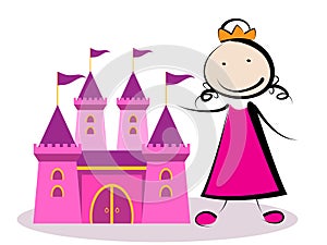 Princess with castle