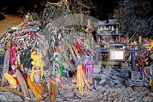 Princess Cave - Phallus symbols - Phra Nang Cave Shrine
