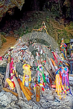 Princess Cave - Phallus symbols - Phra Nang Cave Shrine
