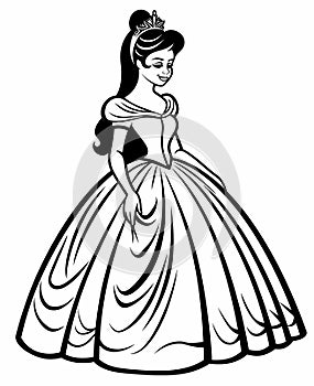 Princess Coloring Page