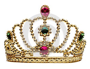 Princess crown isolated on white