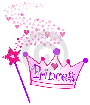 Princess Crown and Scepter/eps photo