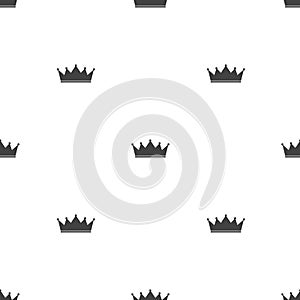 Princess Crown Seamless Pattern Background Vector Illustration