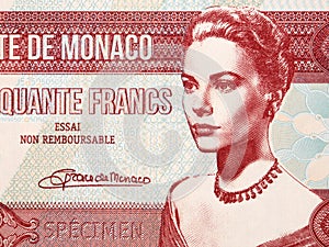 Princess Grace Kelly a portrait from money