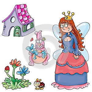 Princess with home and fore photo