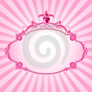 Princess pink frame