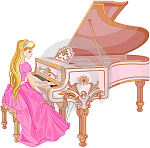 Princess Playing the Piano