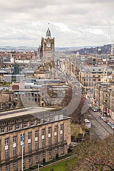 Princess street and Balmoral tower