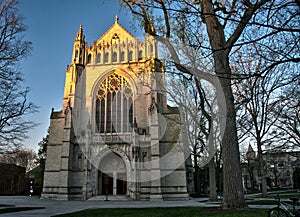 Princeton University Chapel at sunset